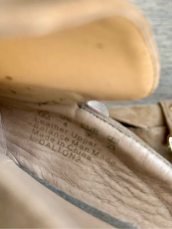 Franco Sarto Tan Suede Loafer Mules - Image 3