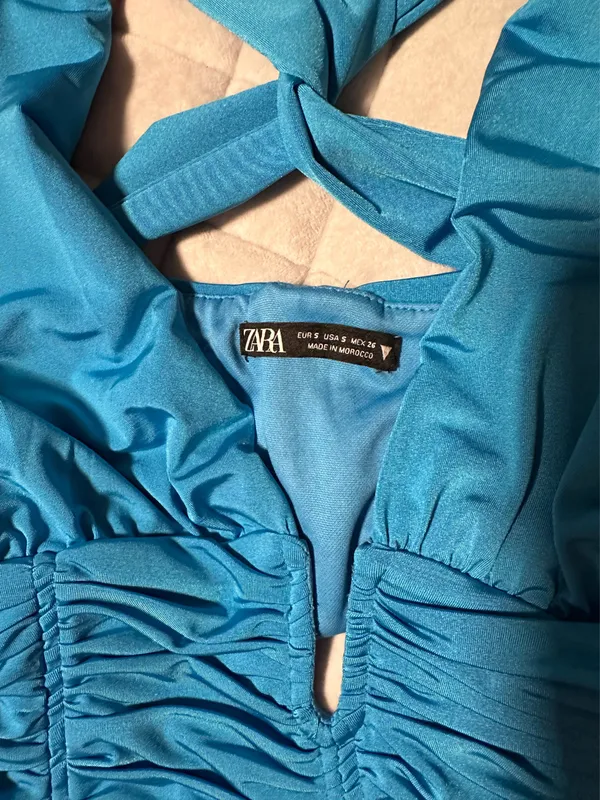 ZARA Blue Crop Top - Image 3