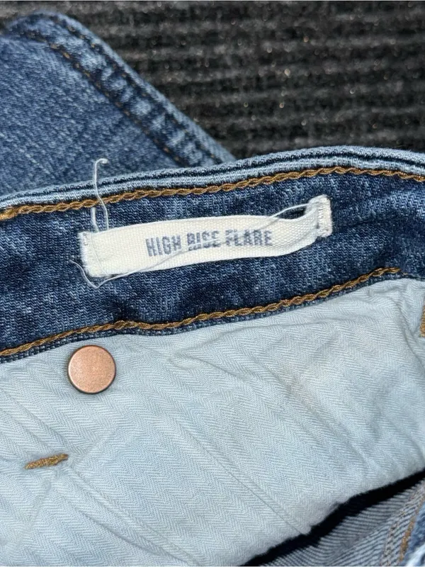 Wrangler Retro High Rise Trumpet Super Flare Bell Bottom Jean 26x31 Western Boho - Image 8