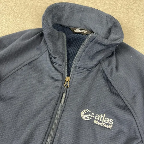 The North Face Jacket Womens Medium Blue Full Zip Thumbholes Atlas MedStaff - Image 2