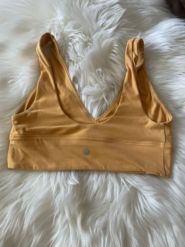 Lululemon Align V-Neck Bra *Light Support, C/D Cup Mango Dream - Image 4