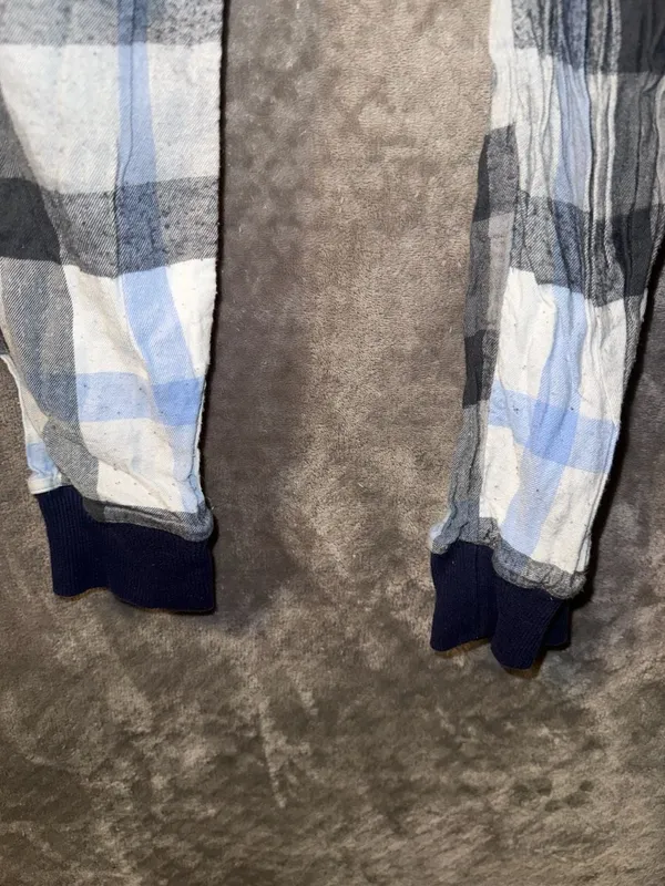 Aerie Plaid Gauze Pajama Jogger Pants with Ribbed Waistband and Cuffs - Image 5