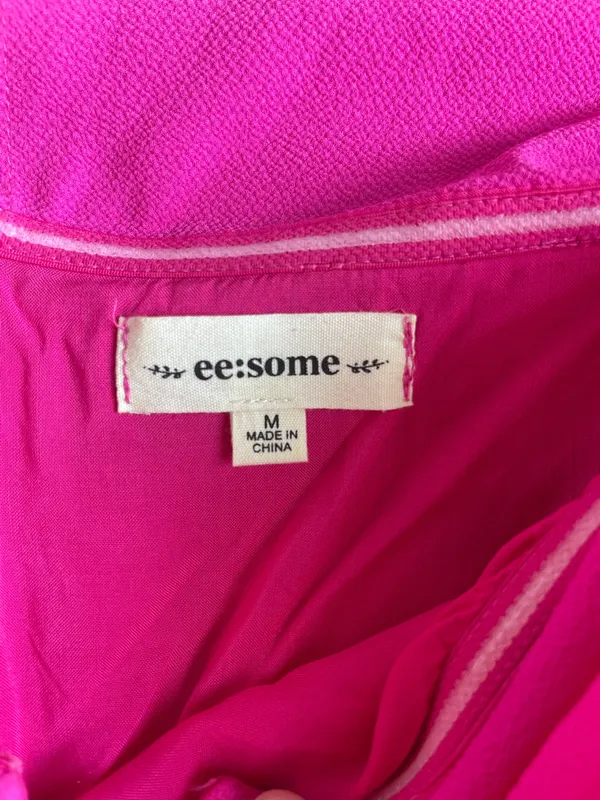 ee:some Hot Pink Off The Shoulder Romper - Image 2