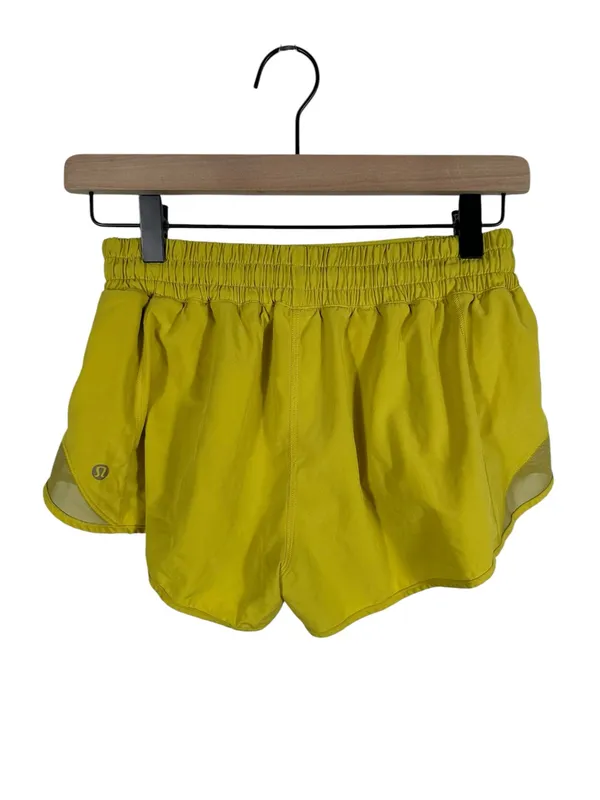 Lululemon Hotty Hot Short II 2.5” Women’s‎ Size 6 Yellow Running Athletic Shorts - Image 4