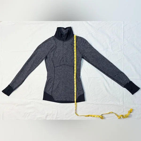 Vintage Runderful 1/2 Zip - Mini Check Pique Heathered Black/Black - 2 - Image 16