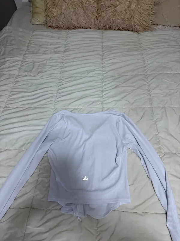 Alo White zip up - Image 2