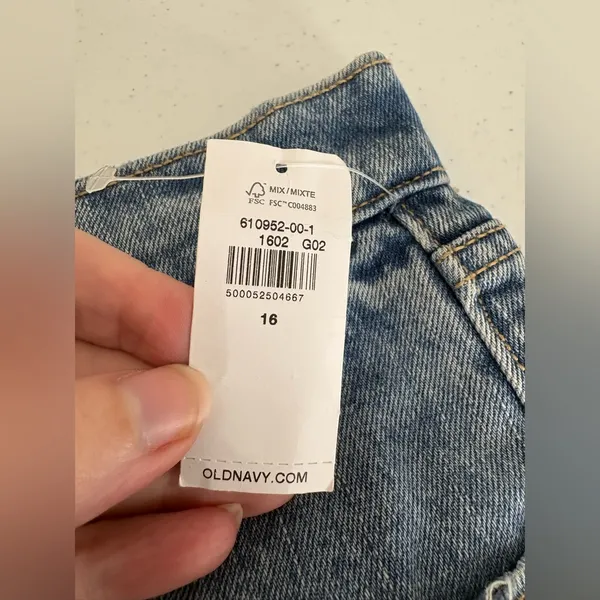 Old Navy US Women's Plus Sz 16 Higher‎ High-Rise Raw Hem Cropped Jeans NEW - Image 11