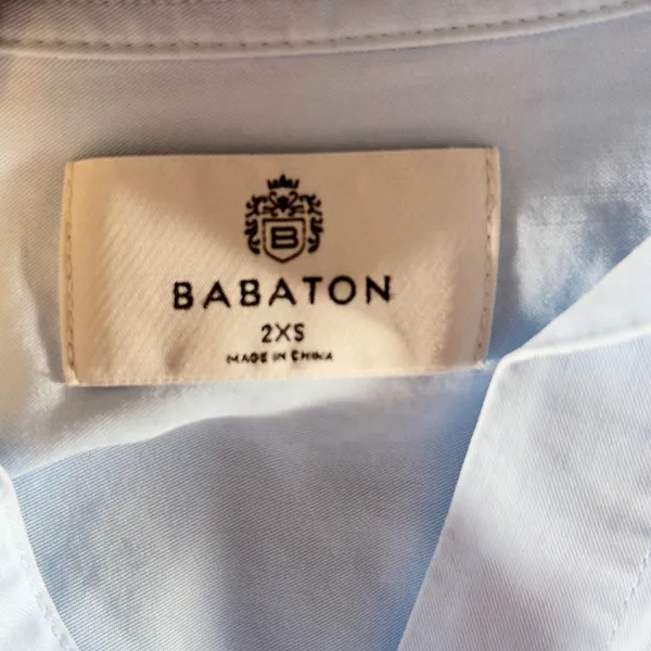 452 | Babaton‎ Aritzia Blue Tencel Button Front Blouse Women's 2XS Lightweight - Image 4