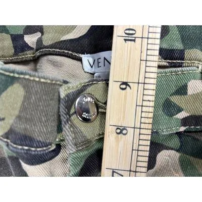 Venus Green Camo Cropped Stretch Cotton Blend Denim 10‎ Grunge Streetwear - Image 8
