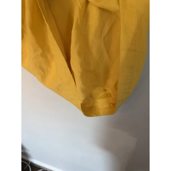 Free People Women’s A Little Extra Mini Dress Sz S Yellow Open Back S NWT $68 - Image 11