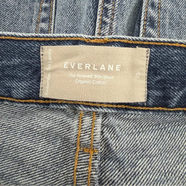 Everlane The Relaxed '90s Short denim distressed shorts size 25 - Image 3
