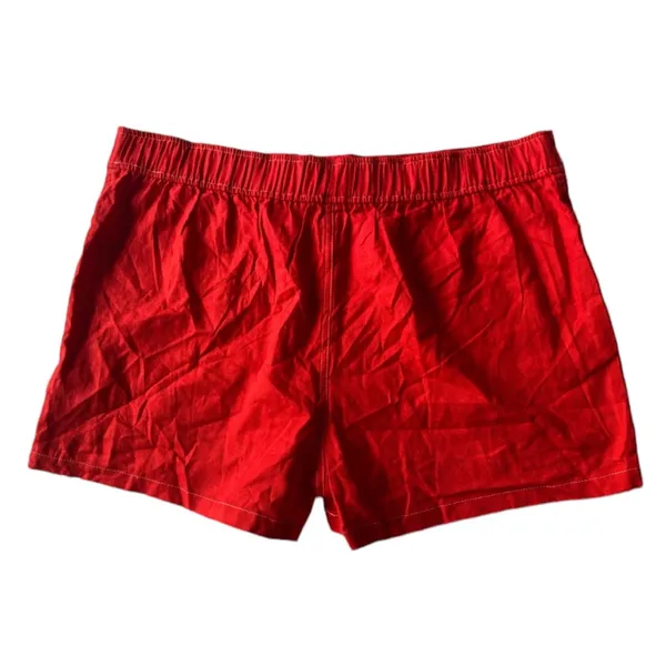 55% Linen‎ 45% Rayon Plus Size Wild Fable Red Woman Shorts Size XXL - Image 4