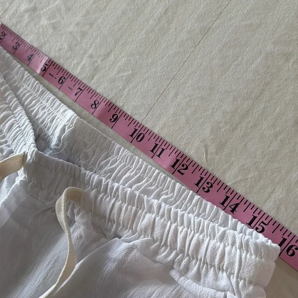 Women's NEW Pull On Drawstring Waist Below Knee Wide Leg Capri Size L #260662 - Image 6