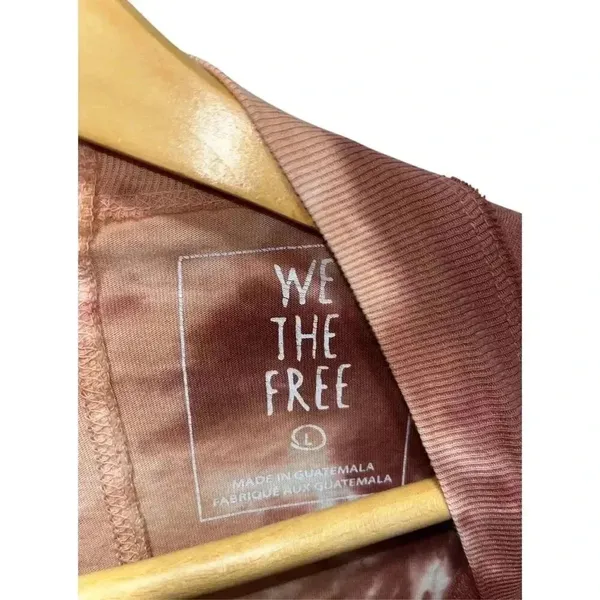 We The Free Free People Be Free Tie Dye Oversize Women's T-Shirt Size Large Brown Cotton - Image 4