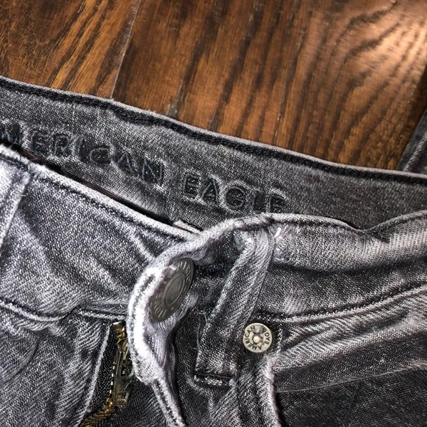 American eagle black baggy jeans size 6 short - Image 3
