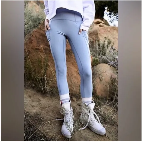 FP Movement by‎ Free People Sock It To Me Blue Leggings- Size XS - Image 2
