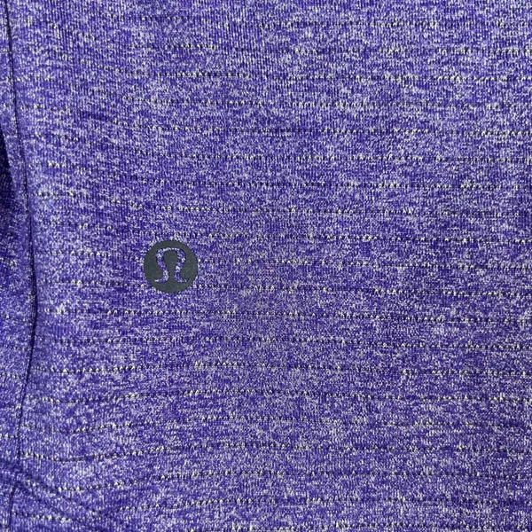 Lululemon Better Everyday Long Sleeve Shirt Purple Space Dye Heathered Top Small - Image 4