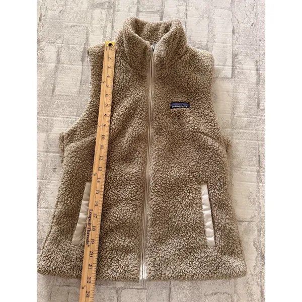 Patagonia Los Gatos High-Pile Fleece Vest Shroom Taupe Granola Girl Gorpcore S - Image 7