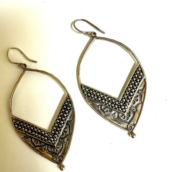 Siplada Sterling silver etched earrings - Image 11