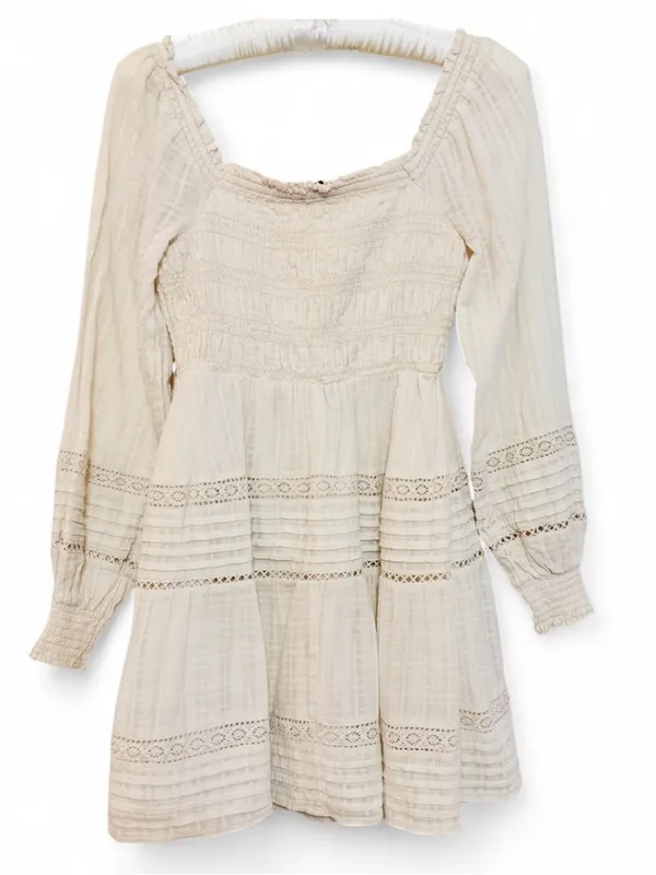 American Eagle Outfitters Women’s Boho Smocked Long Sleeve Mini Dress Size XS - Image 11