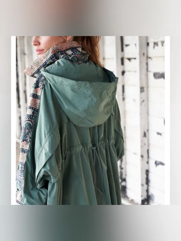 NWOT Free People FP Movement She Fly Jacket - green combo - Small - Image 6