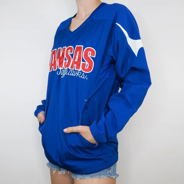 Holloway Embroidered KU Kansas Jayhawks Pullover Windbreaker - Image 4