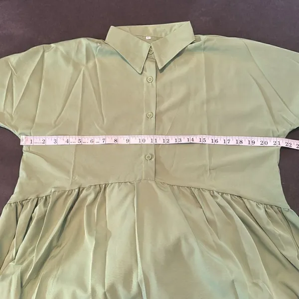 Women’s Lightweight Long Sleeve Loose Maxi Bohemian Ruffle Hem Dress Size XL NEW - Image 12