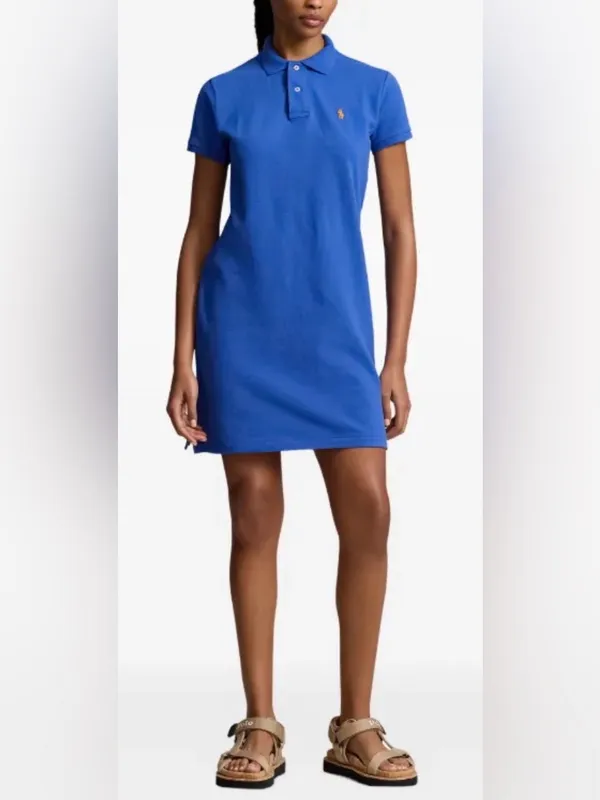 Ralph Lauren Polo Short Sleeve Y2K Party 2000 Hipster Mesh Mini Dress M Preppy - Image 9