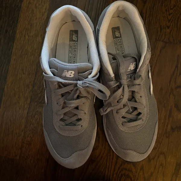 New Balance Charcoal and White Athletic Shoes - Image 5