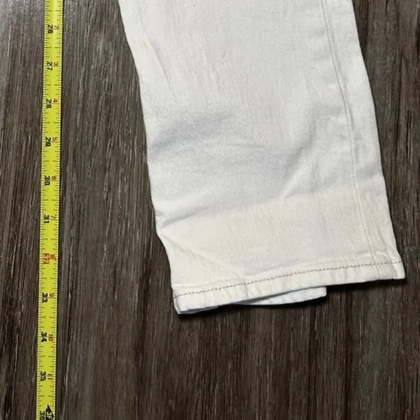 Abercrombie & Fitch Curve Love Ankle Straight Leg Ultra High Rise Jean White 00S - Image 10