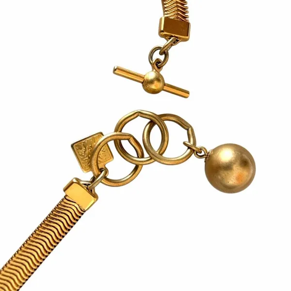 Vintage Anne Klein Gold Tone Cross Statement Necklace - Image 12