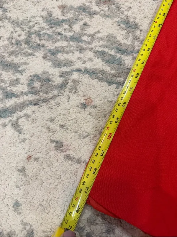 Vintage Alex Red Linen Pants High Waist Size 6 27” Inseam - Image 6
