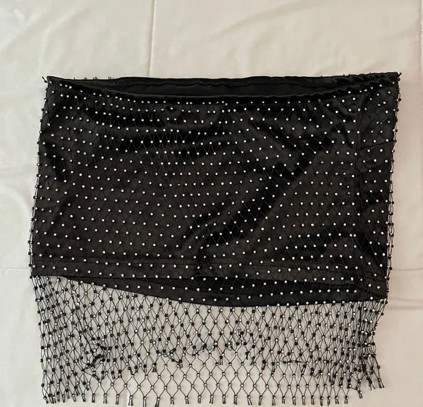 Jeweled Tube Top Black Size M - Image 2