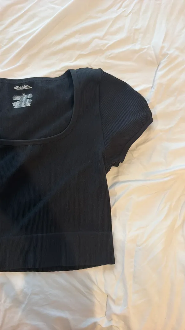 Wild Fable Crop Top Black - Image 3