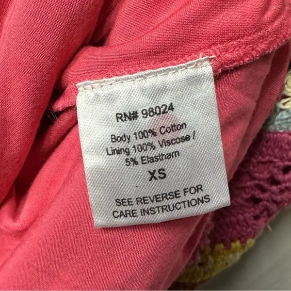 NWT Love the Label Larona Rainbow Crochet‎ Dress Size XS - Image 9
