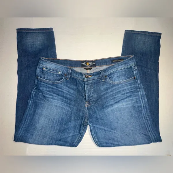Lucky Brand Denim Blue Jeans Women’s Size 14/32 Sienna Cigarette‎ Mid Rise - Image 3