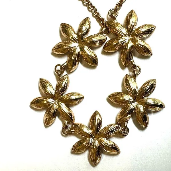 Flower rhinestone necklace - Image 4