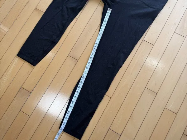 LULULEMON Black Grey Charcoal Patterned Leggings Size 8 - Image 4