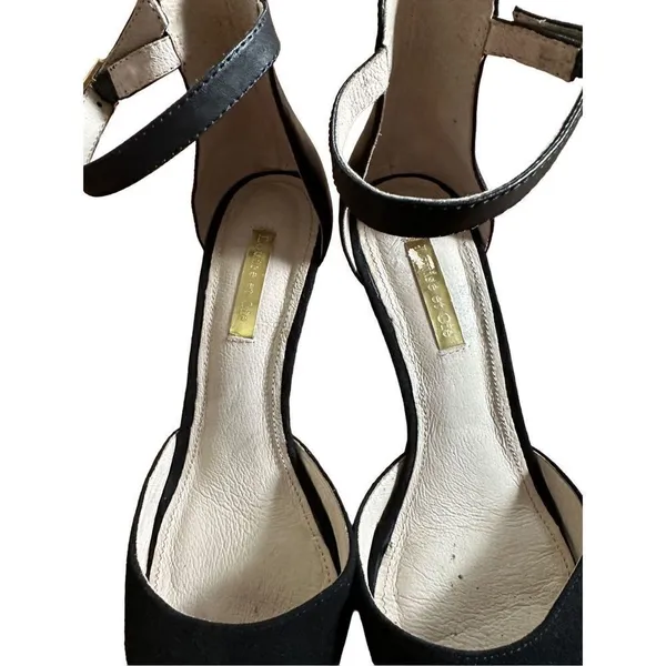 Louise Et Cie‎ black suede kitten heels sz 7 - Image 6