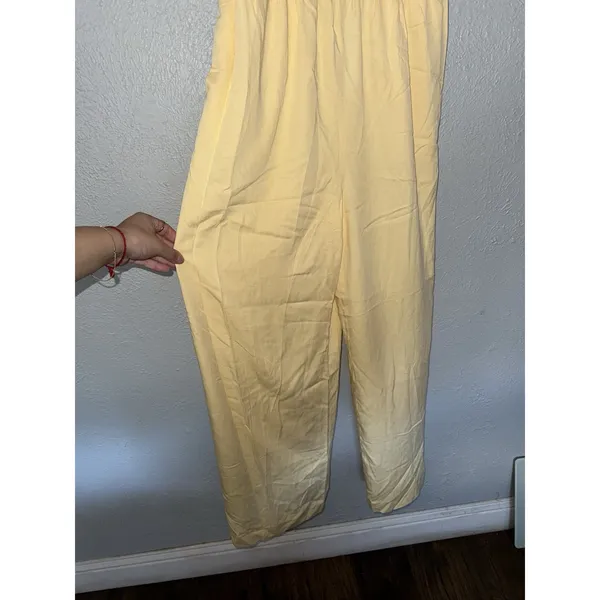 NWT The Drop Women's Impala Jumpsuit‎ Medium Yellow - Image 3