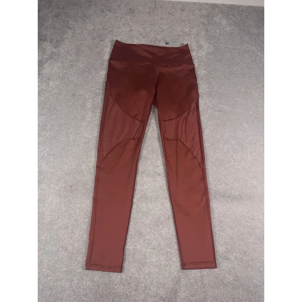 Offline By Aerie Leggings Orange 7/8 Length Mesh Dots M - Image 3