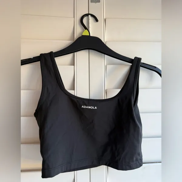 Adanola Classic Black Sports Bra sz S - Image 2