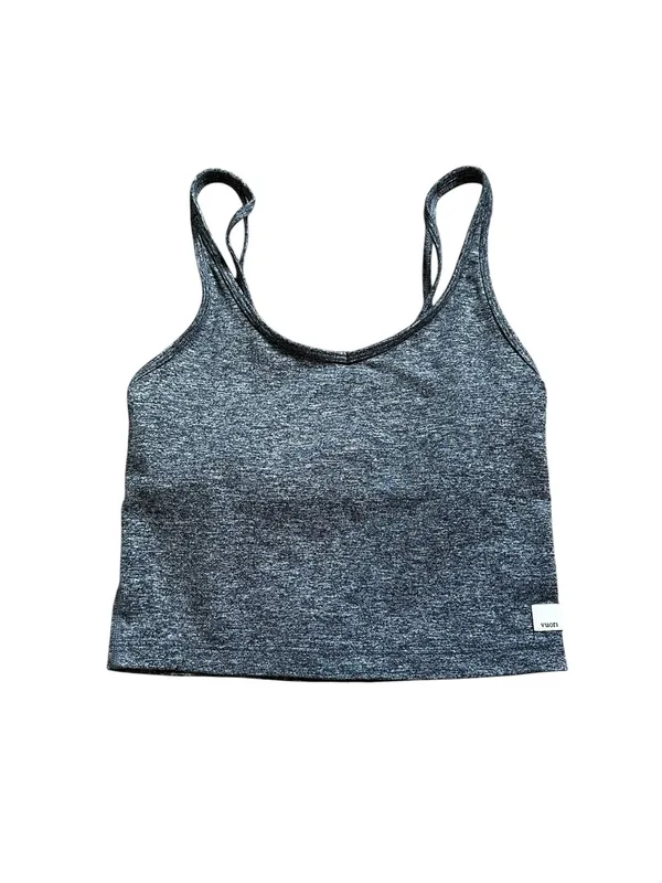 Vuori Halo Performance Tank Top Athletic Athleisure Summer Outdoors Heather Gray - Image 2