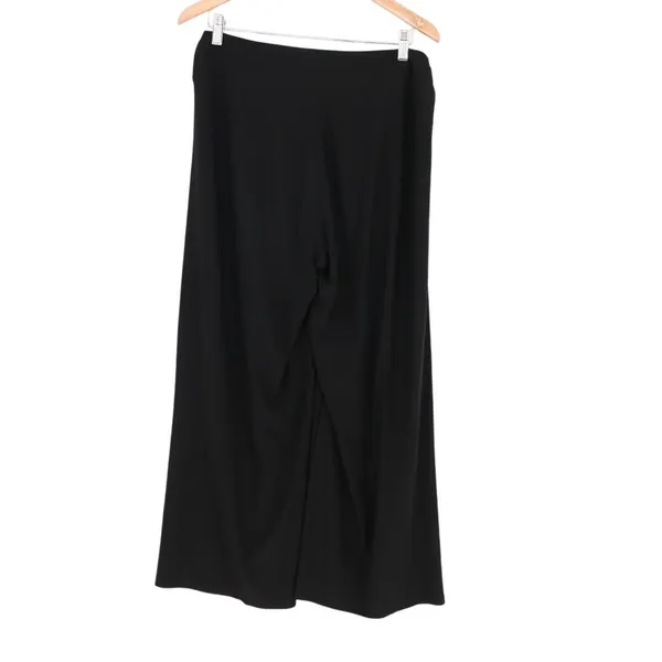 Athena Marie Pants Womens Medium Black Stretch Travel Casual Business Wide Leg - Image 5