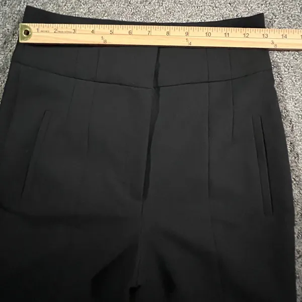 Zara High Waisted‎ Tailored Trousers Womens S Black Slim Dress Pants - Image 7