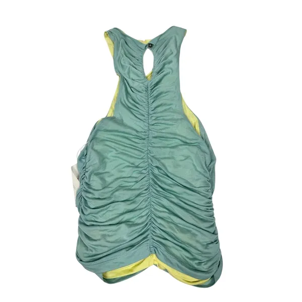 Pilcro XS Reversible Ruched Tank Top Blue Yellow Anthropologie NWT‎ Y2K - Image 2