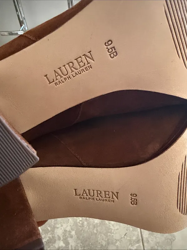 Lauren Ralph Lauren Artizan II Suede Boot in Brown Kid Suede, Size 9.5, NEW - Image 6