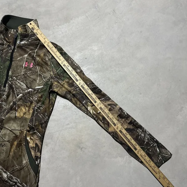 Under Armour Women's SZ Small Realtree Xtra Camo 1/4 Zip Hunting Pullover - Image 6