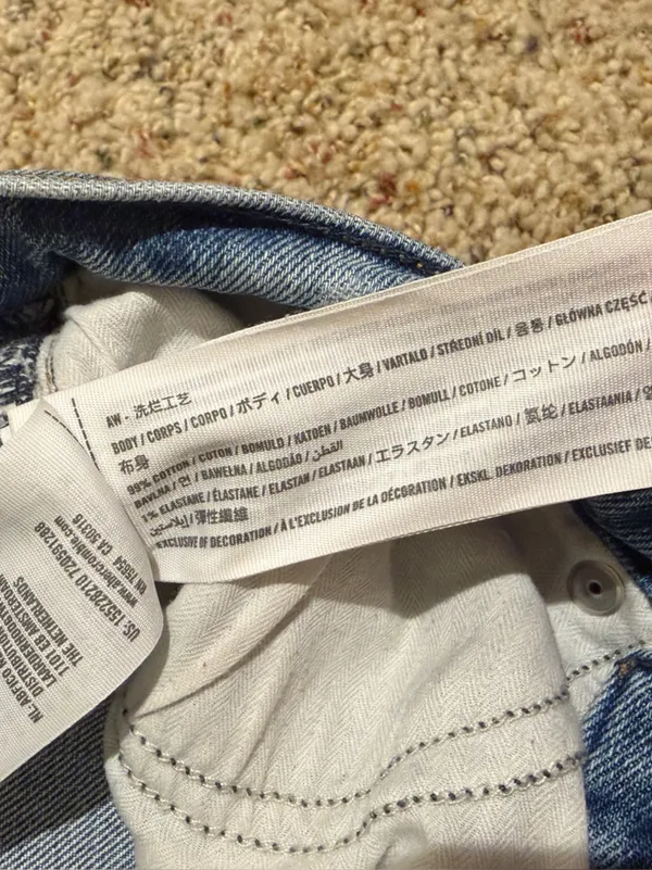 Abercrombie & Fitch The ‘90s Straight Ultra High Rise Jean Crossover Waist 26/2 - Image 8