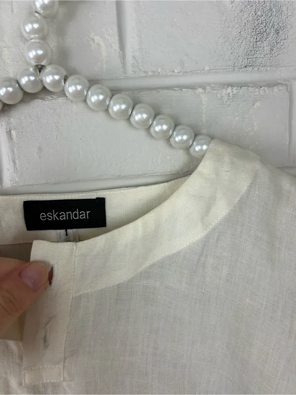 NWT Vintage Deadstock Eskandar Linen Oversized Top Size 1 - Image 8